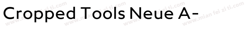 Cropped Tools Neue A字体转换